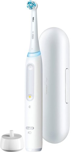 Oral-B iO Series 4 Rechargeable Electric Toothbrush w/Brush Head - White WORLDWIDE DELIVERY