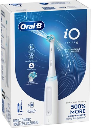 Oral-B iO Series 4 Rechargeable Electric Toothbrush w/Brush Head - White BUY IN AUSTRALIA