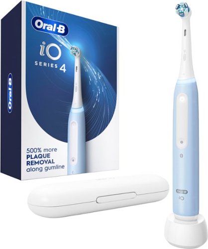 Oral-B iO Series 4 Rechargeable Electric Toothbrush w/Brush Head - Icy Blue WHERE TO BUY