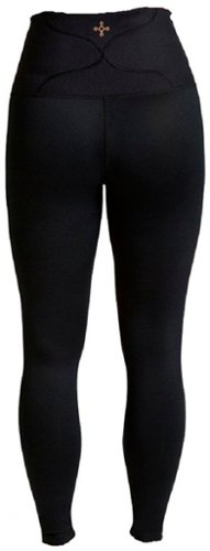 Tommie Copper - Women's Lower Back Support Leggings - Black-Front_Standard 