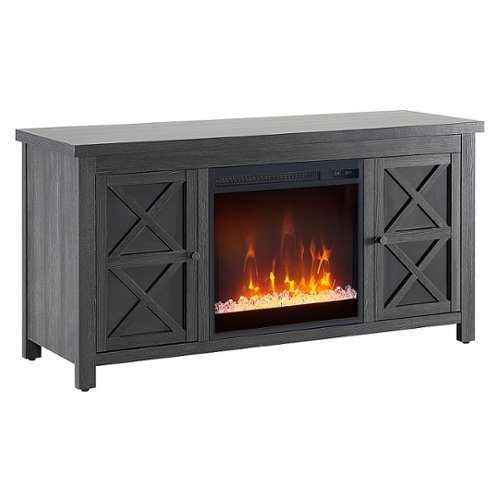 

Camden&Wells - Colton Crystal Fireplace TV Stand for Most TVs up to 55" - Charcoal Gray
