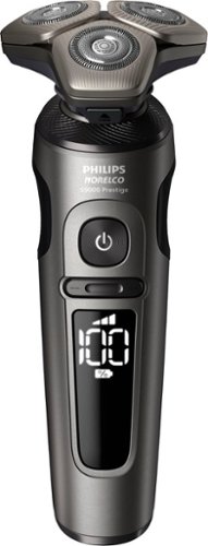 Image of Philips Norelco - 9000 Prestige Shaver with Qi Charging Pad SP9872/86 - Black