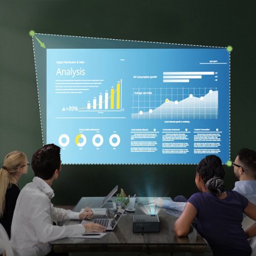 Yaber Buffalo Pro U9 Native 1080P Entertainment LCD Projector - Black BUY IN QATAR