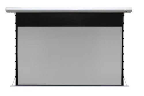 Elite Screens - Saker Tab-Tension acoustic 110" Home Theater Motorized Projection Screen - Black