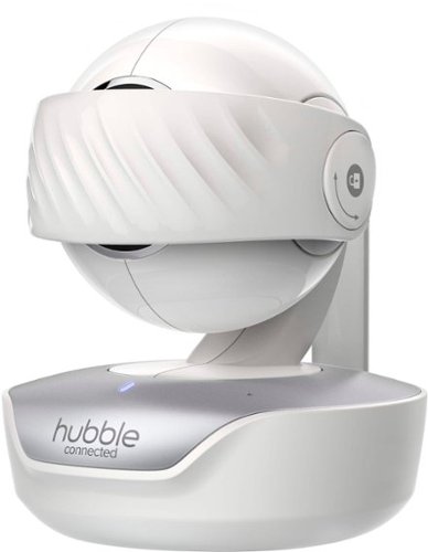 Hubble Connected Nursery Pal Premium with Hubble Grip 5 HD Smart Baby Monitor with Pan, Tilt, Zoom and Touch Screen - White GLOBAL SHIPPING