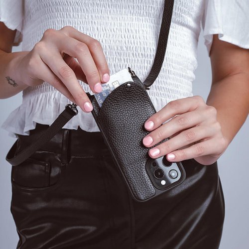 Noémie Wallet & Crossbody Strap Case for iPhone 13 Pro Max & iPhone 12 Pro Max - Black/Black SHOP ONLINE