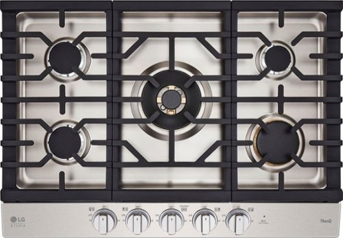 Photos - Hob LG  STUDIO 30-in Smart Built-In Gas Cooktop with 5 Burners with UltraHeat 