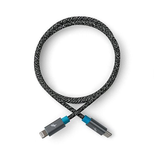 Nimble Eco-Friendly PowerKit 3 Meter USB-C to Lightning Cable for Apple iPhone - Space Gray WORLDWIDE DELIVERY