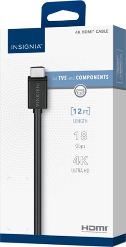 Insignia™ 12' 4K Ultra HD HDMI Cable - Black SHOP ONLINE