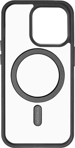 Insignia™ Hard-Shell Case with MagSafe for iPhone 14 Pro - Clear/Black WORLDWIDE DELIVERY