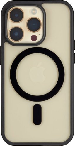 Insignia™ - Hard-Shell Case with MagSafe for iPhone 14 Pro Max - Clear/Black
