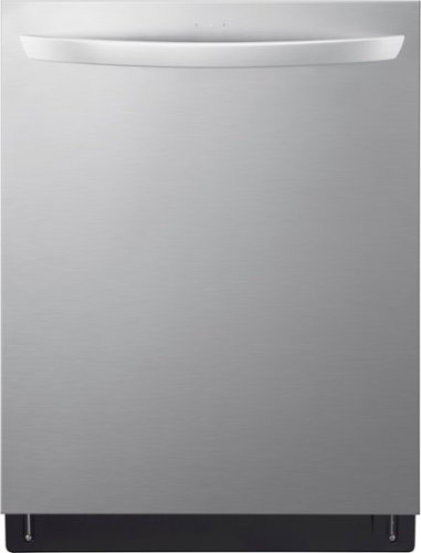 "LG - 24"" Top Control Smart Built-In Stainless Steel Tub Dishwasher with 3rd Rack, QuadWash Pro and 42dba - Stainless Steel"
