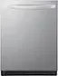 Front. LG - 24" Top Control Smart Built-In Stainless Steel Tub Dishwasher with 3rd Rack, QuadWash Pro and 42dba - PrintProof Stainless.