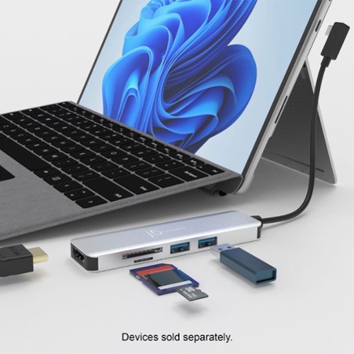 j5create USB-C Multi-Adapter for Surface Pro 8 - Silver BUY ONLINE