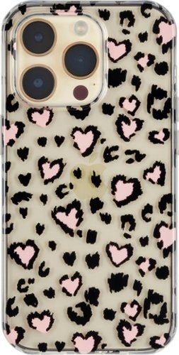 

Insignia™ - Hard-Shell Case for iPhone 14 Pro Max - Leopard Hearts