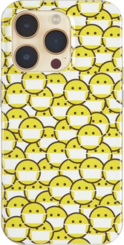 Insignia™ - Hard-Shell Case for iPhone 14 Pro Max - Smiley Mask