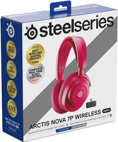 SteelSeries Arctis Nova 7P Gen 2 Wireless Over-The-Ear Multi Gaming Headset for PS4, PS5, Switch, Handheld, PC - Magneta BUY IN SINGAPORE