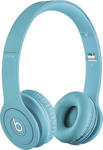 Open Box Excellent Condition - Beats Solo HD On-Ear Headphones - Drenched in Light Blue-Front_Standard 