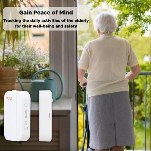 MOBI 2-Pack Smart Nursery Wi-Fi Door, Window, and Gate Alert - White BUY IN UAE