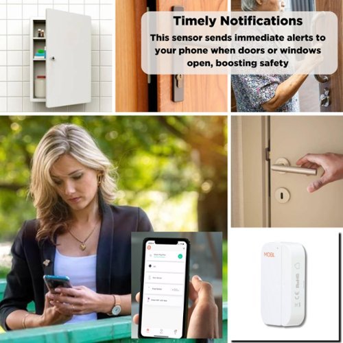 MOBI 2-Pack Smart Nursery Wi-Fi Door, Window, and Gate Alert - White BUY IN DUBAI
