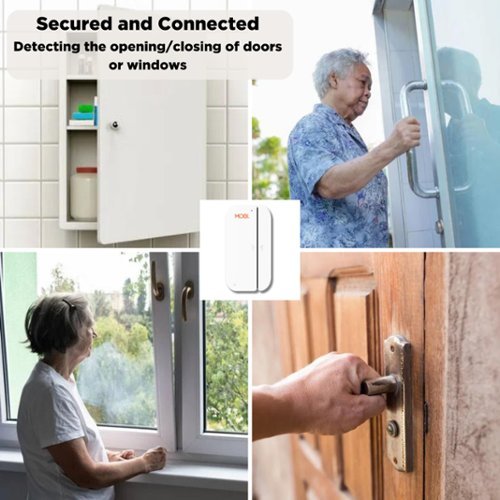 MOBI 2-Pack Smart Nursery Wi-Fi Door, Window, and Gate Alert - White BUY IN QATAR
