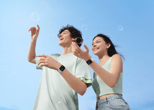 Amazfit GTS 4 Mini Smartwatch 41.9 mm Aluminum Alloy - Mint Blue BUY IN DUBAI