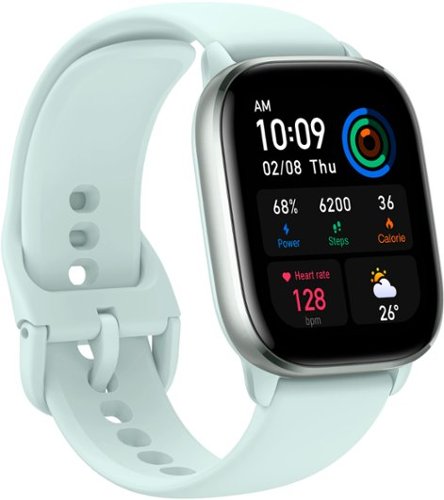 Amazfit GTS 4 Mini Smartwatch 41.9 mm Aluminum Alloy - Mint Blue WORLDWIDE DELIVERY