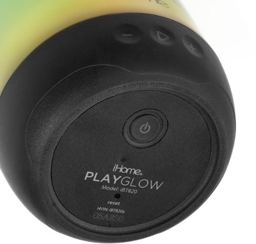 iHome Rechargeable Waterproof Bluetooth Speaker - Black GLOBAL SHIPPING