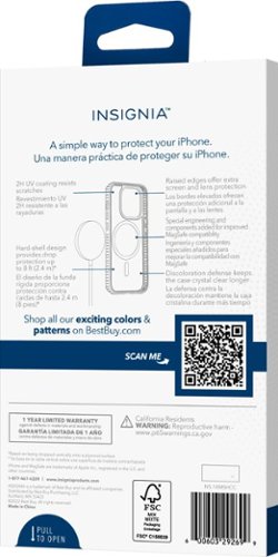 Insignia™ Hard-Shell Case with MagSafe for iPhone 14 and iPhone 13 - Clear HOW TO BUY