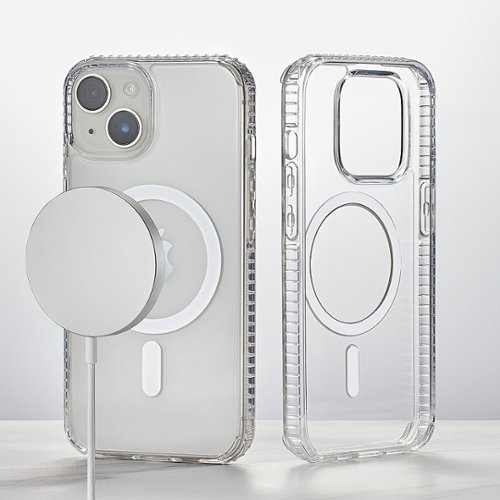 Insignia™ Hard-Shell Case with MagSafe for iPhone 14 and iPhone 13 - Clear BUY ONLINE