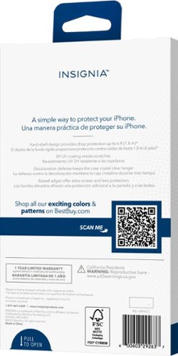 Insignia™ Hard-Shell Case for iPhone 14 Pro - Clear GLOBAL SHIPPING