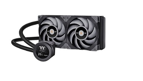 Thermaltake - TOUGHLIQUID Ultra 240 All-in-One 2.1 Inch Rotational LCD Display 240mm High Efficiency Radiator Liquid CPU Cooler
