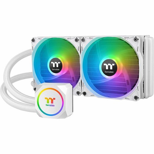 

Thermaltake - TH240 ARGB Motherboard Sync Snow Edition All-in-One Liquid Cooling System 240mm High Efficiency Radiator CPU Cooler