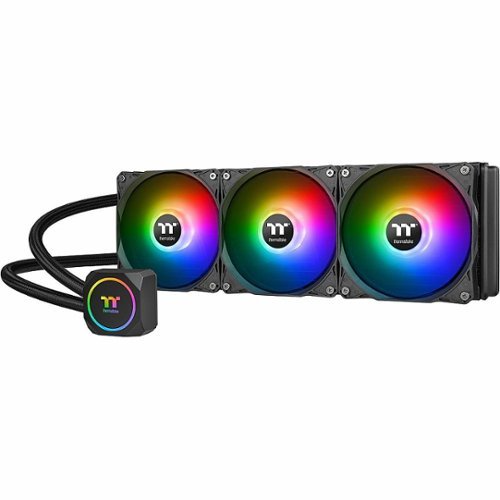 Thermaltake - TH360 ARGB Motherboard Sync Edition All-in-One Liquid Cooling System 360mm High Efficiency Radiator CPU Cooler