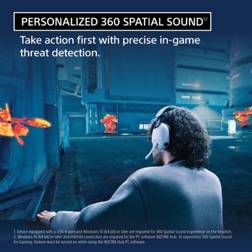 Sony INZONE H9 Wireless Noise Canceling Gaming Headset - White BUY IN UK