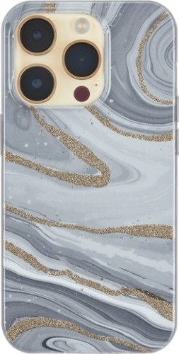 Insignia™ - Hard-Shell Case for iPhone 14 Pro Max - Marble