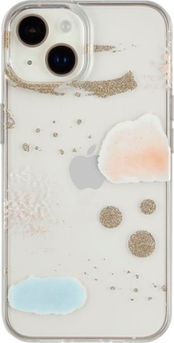  Insignia™ - Hard-Shell Case for iPhone 14 and iPhone 13 - Abstract Glitter