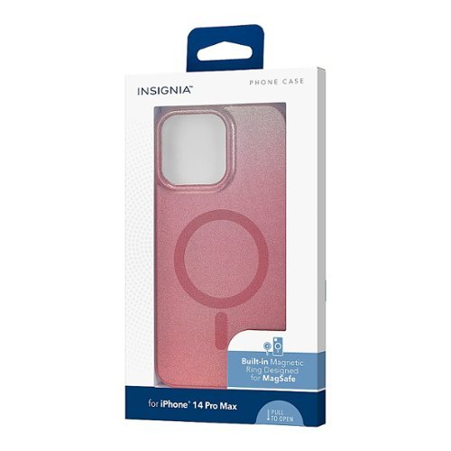 Insignia™ Hard-Shell Case with MagSafe for iPhone 14 Pro Max - Rose Gold Gradient Glitter GLOBAL SHIPPING