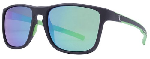 

Kreedom - Passage Rove Polarized Sunglasses - Gloss Black Smoke Lens Green Mirror