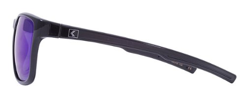Kreedom Passage Rove Polarized Sunglasses - Gloss Black Smoke Lens Blue Mirror GLOBAL SHIPPING