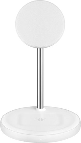 Best Buy essentials™ 2-in-1 7.5W Magnetic Wireless Charger for iPhone 15/14/13/12 series + AirPods - White GLOBAL SHIPPING