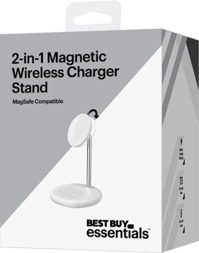 Best Buy essentials™ 2-in-1 7.5W Magnetic Wireless Charger for iPhone 15/14/13/12 series + AirPods - White BUY IN EUROPE