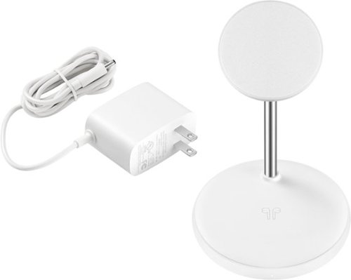 Best Buy essentials™ 2-in-1 7.5W Magnetic Wireless Charger for iPhone 15/14/13/12 series + AirPods - White HOW TO BUY