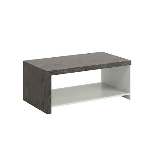 Sauder - Hudson Court Open Shelf Coffee Table - Gray/White