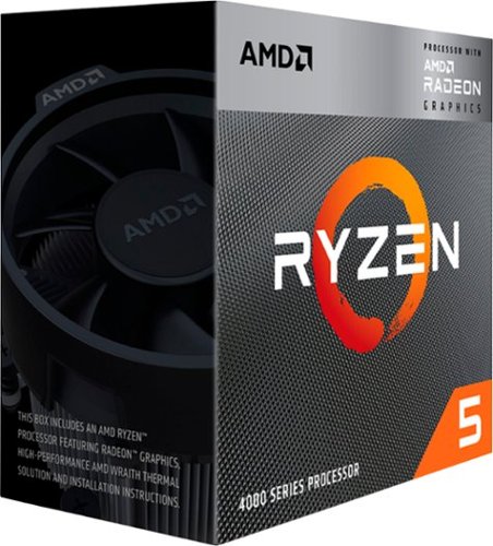 AMD Ryzen 5 4600G Processor, Black - Black