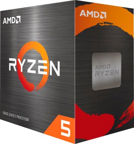 AMD - Ryzen 5 5600 3.5 GHz Six-Core AM4 Processor - Black