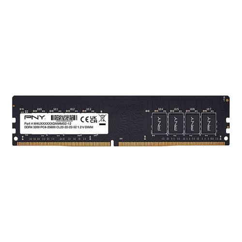 PNY - Performance MD16GSD43200-XTB 16GB (2X8GB) 3200MHz DDR4 DIMM Desktop Memory - Black
