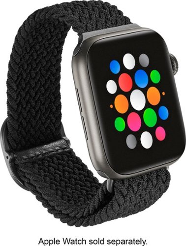  Modal™ - Nylon Watch Band for Apple Watch 42mm, 44mm, 45mm (Series 1-9) and Apple Watch Ultra Series 1-2 49mm - Black