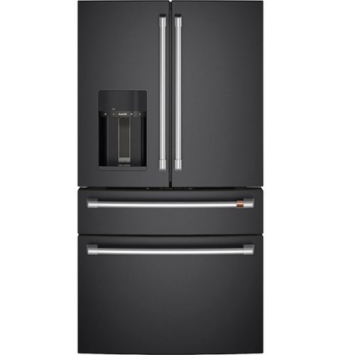 CafÃ© - 22.3 Cu. Ft. Counter-Depth 4-Drawer French-Door Refrigerator, Customizable - Matte Black
