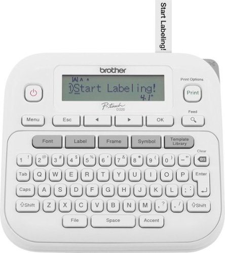 Image of Brother - P-touch PTD220 Label Printer - White
